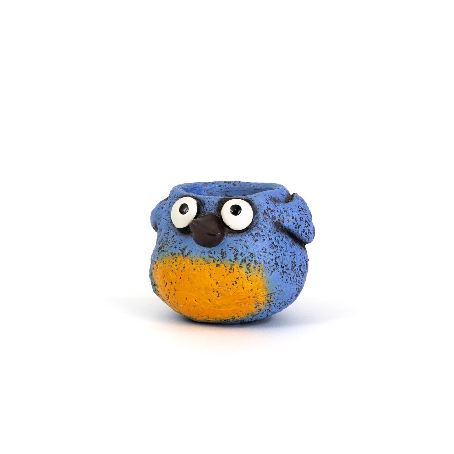 Winkle the Baby Blue Bird - Mini Blobhouse Planter