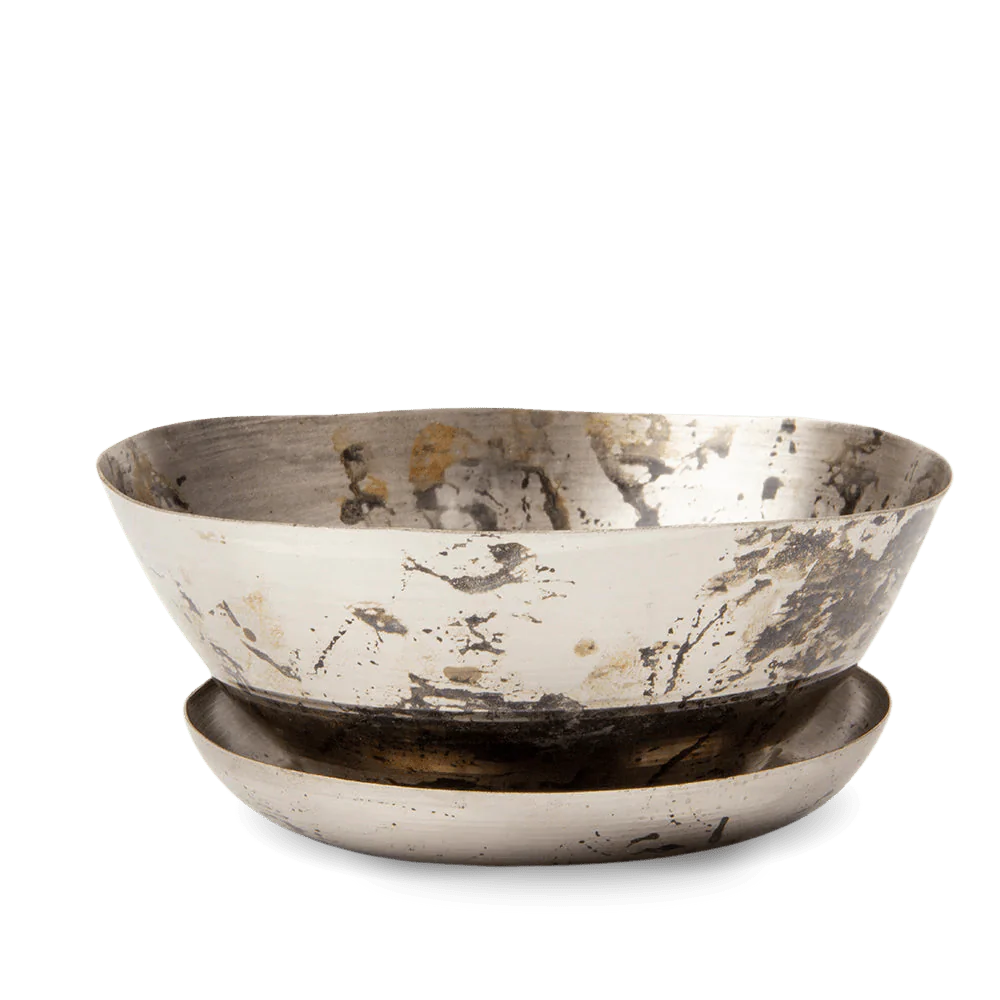 6" Topper Metal Dish Pot